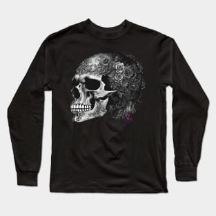 Roses Skull Long Sleeve T-Shirt